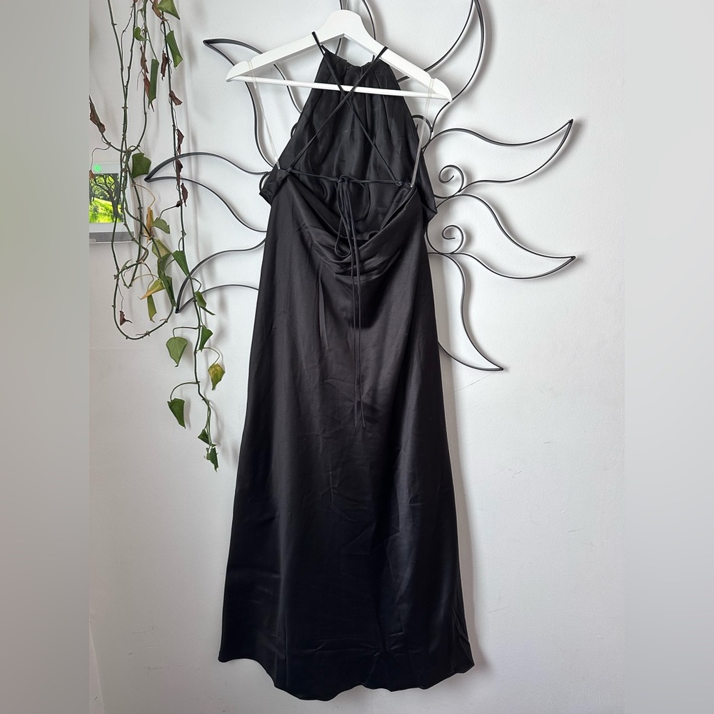 House of CB Zanab Black Thigh Slit Maxi Dress - Picture 5 of 6